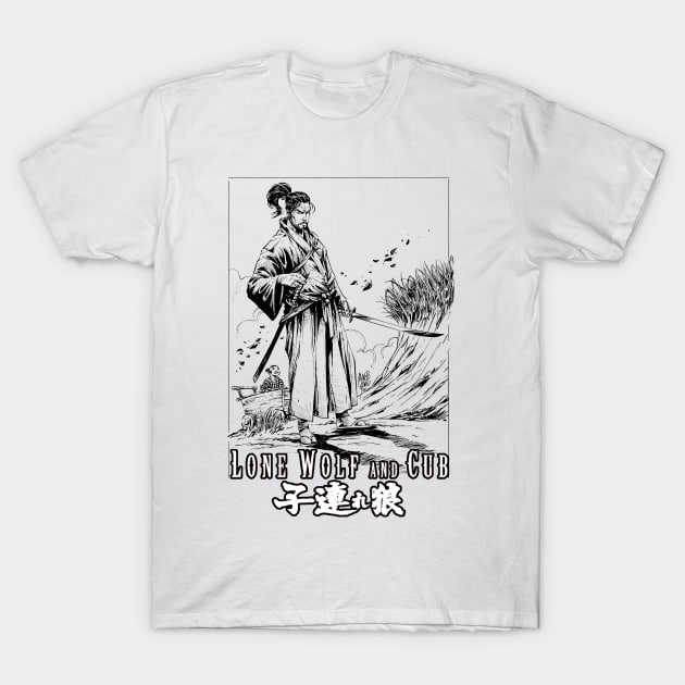 lone wolf and cub T-Shirt by Sparkledoom